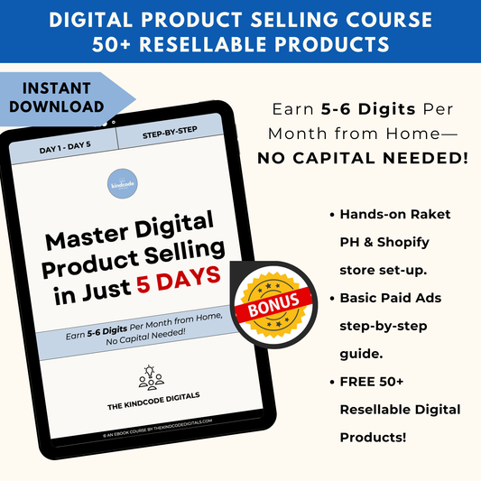 Master Digital Product Selling in Just 5 Days