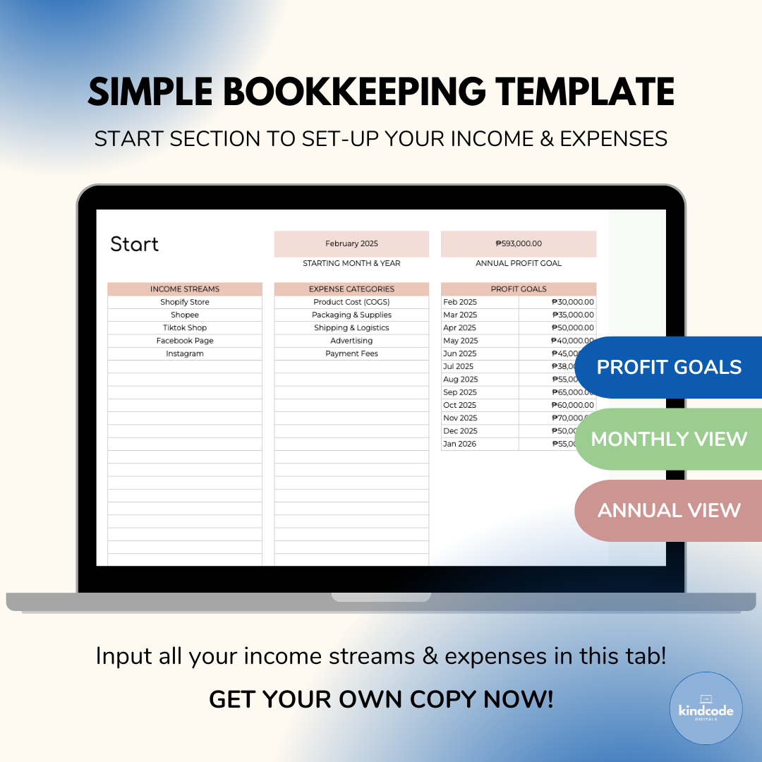 Simple Bookkeeping Template