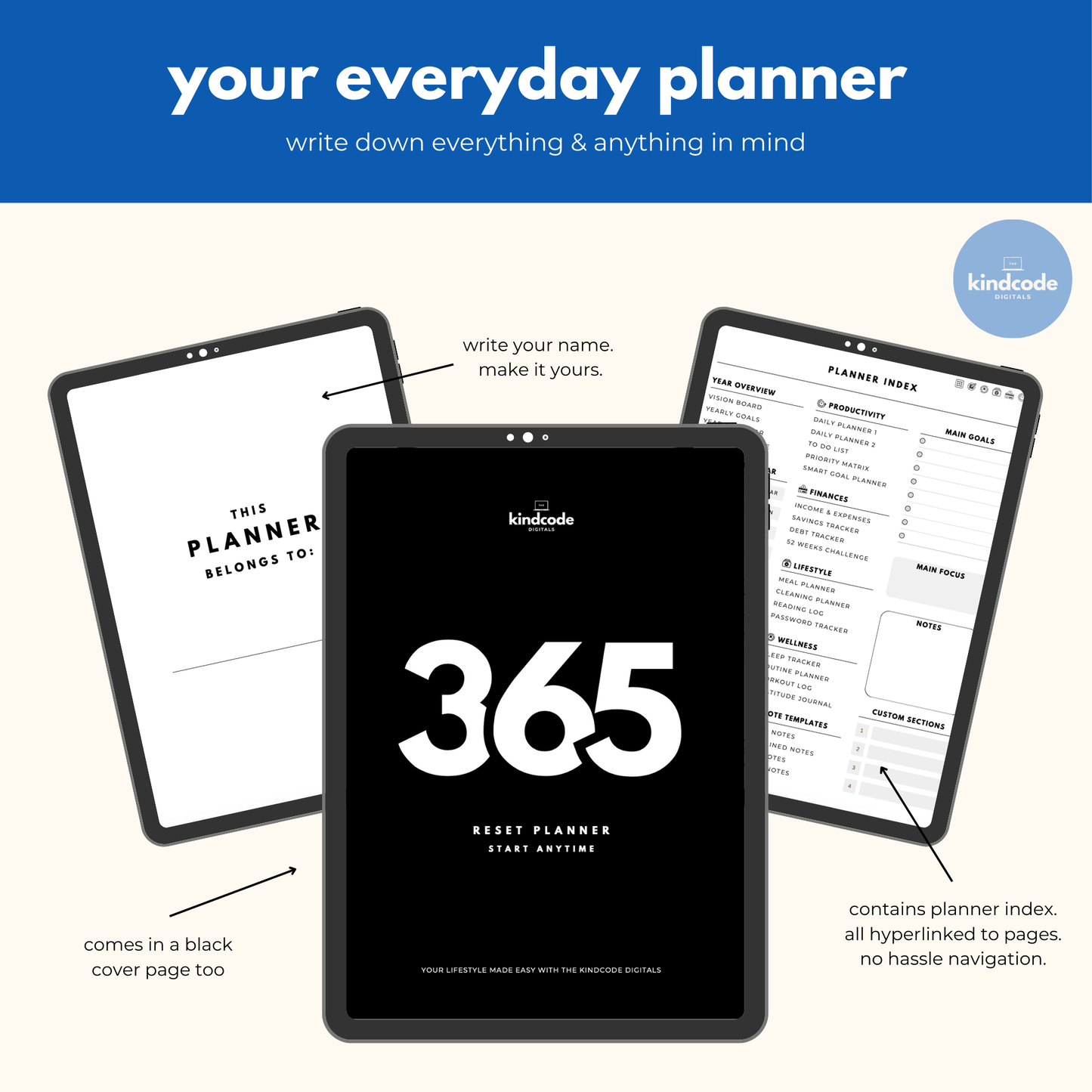 365 Reset Planner: Start Anytime